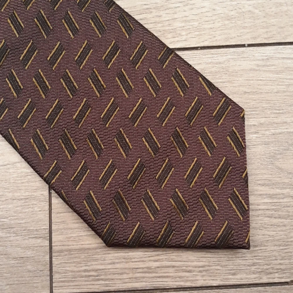 LUCIANO BARBERA Dark Purple Abstract‎ Silk Tie NEW